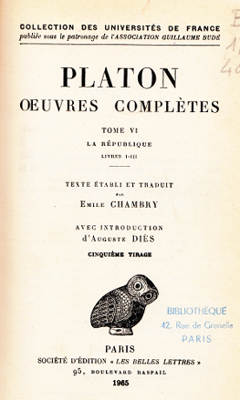 La république Livre 1-3 / Platon